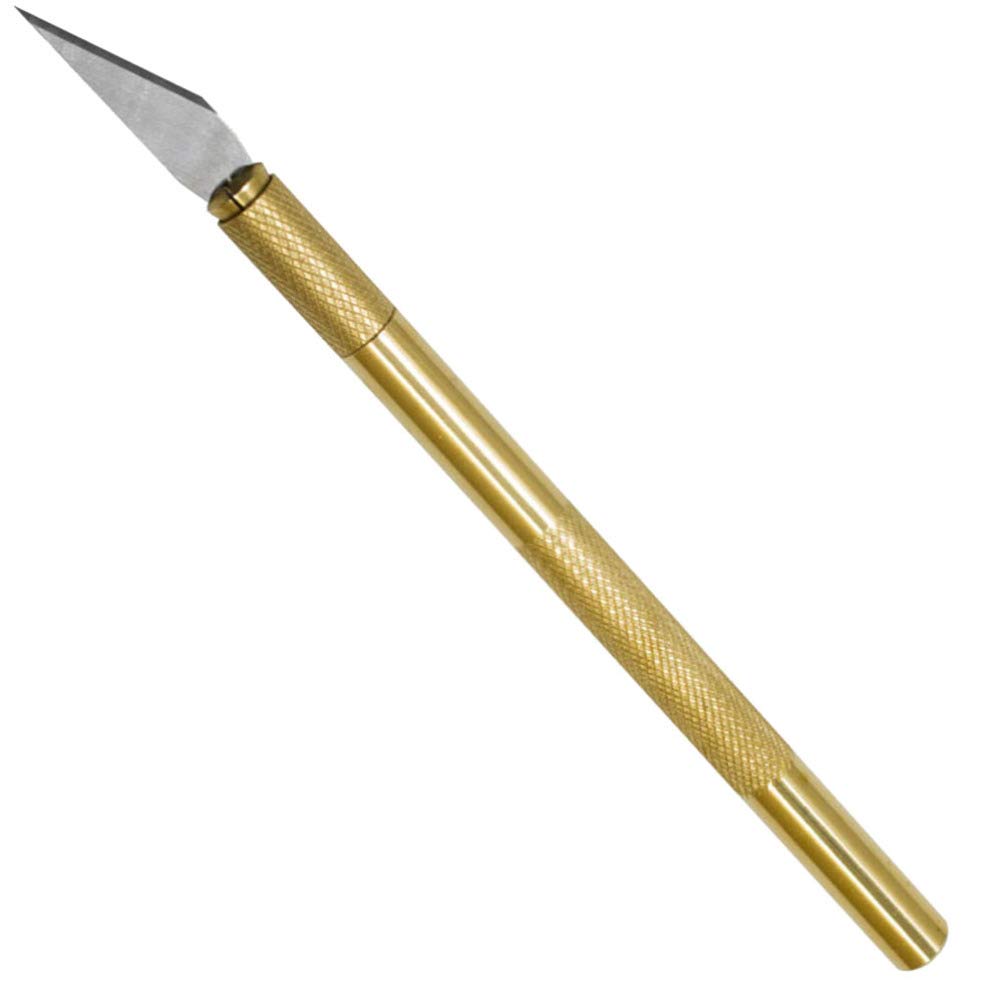 25/45 Degree Double-Edged Precision Craft Knife Set - Woodcarving, Sculpting & DIY Art Tool for Scrapbooking, Stenciling & Hobby Projects (Yellow) | Perfect for Detailed Cutting, Crafting & Woodworking