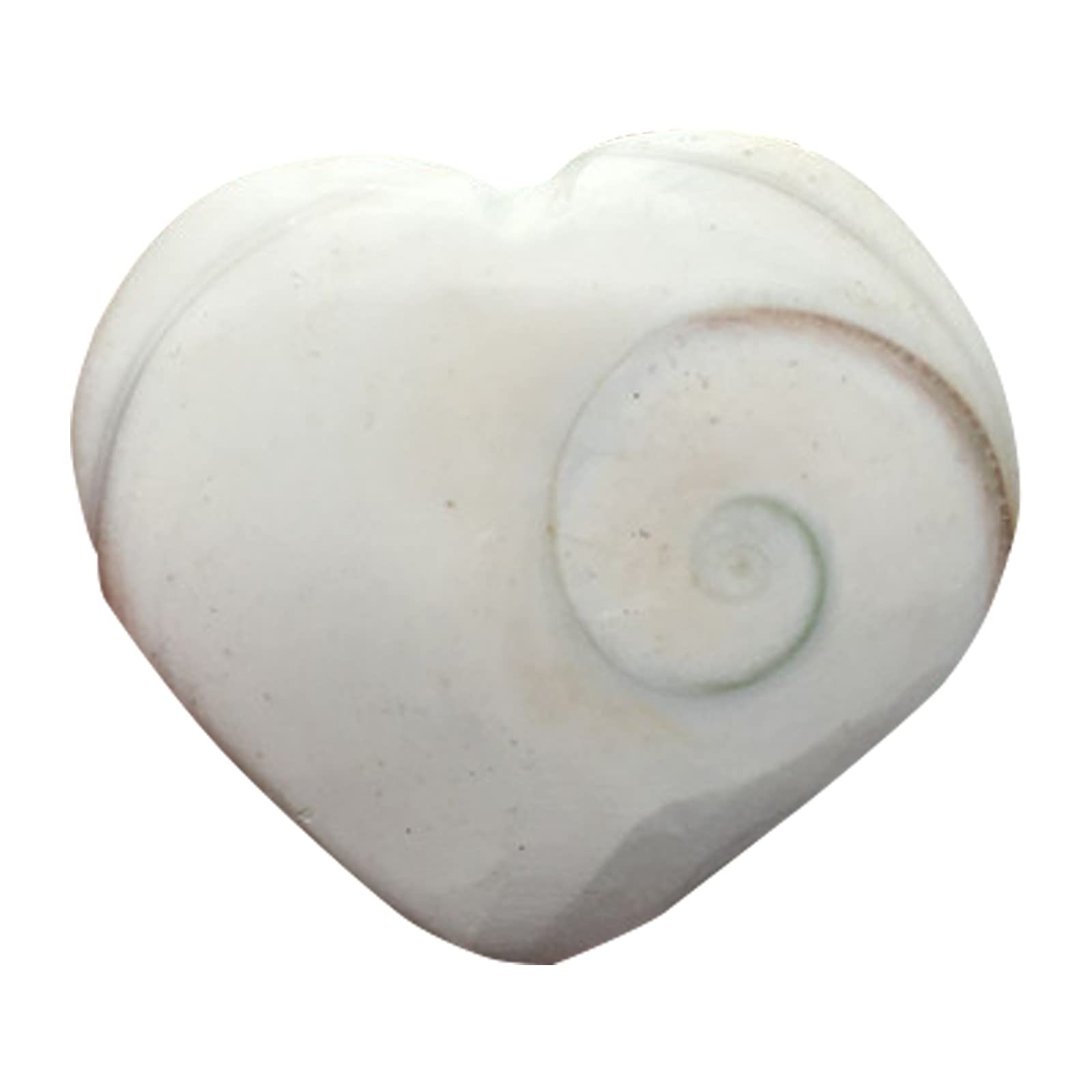 Natural Conch Shell Love Pendant Necklace - Handcrafted Ancient Style Couples Jewelry for Him & Her - Perfect Gift for Anniversaries, Valentine's Day - Boho Beach Wedding & Home Decor (White, One Size)