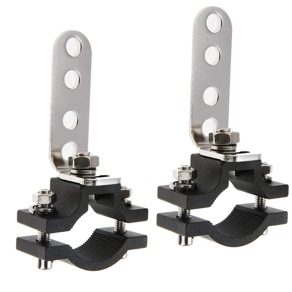 1.2 Inch Motorcycle Light Bar Bracket - Heavy Duty Offroad Tube Clamp for LED Work Lights (18-30mm) | Universal Mount for Motorcycle, Bicycle, Car Bull Bar | Durable Mounting Bracket for Off-Roading, Night Riding & Work Lighting
