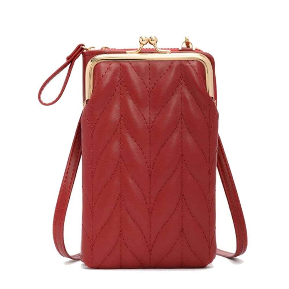 Hanbella Women's Crossbody Phone Bag - Small Shoulder Purse with 14 Credit Card Slots & RFID Protection - Stylish Wallet Handbag for iPhone, Android Phones - Perfect for Shopping, Travel & Daily Use