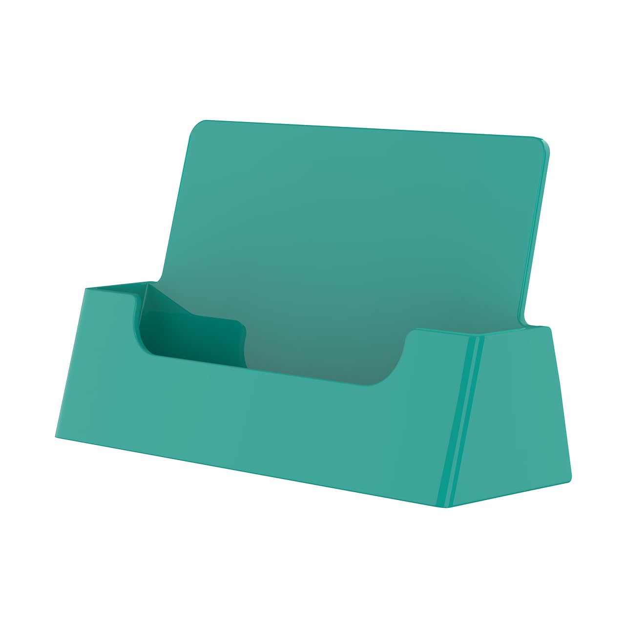 2 Pack Acrylic Business Card Holder - Holds 50 Business Cards & 30 Gift Cards (3.5