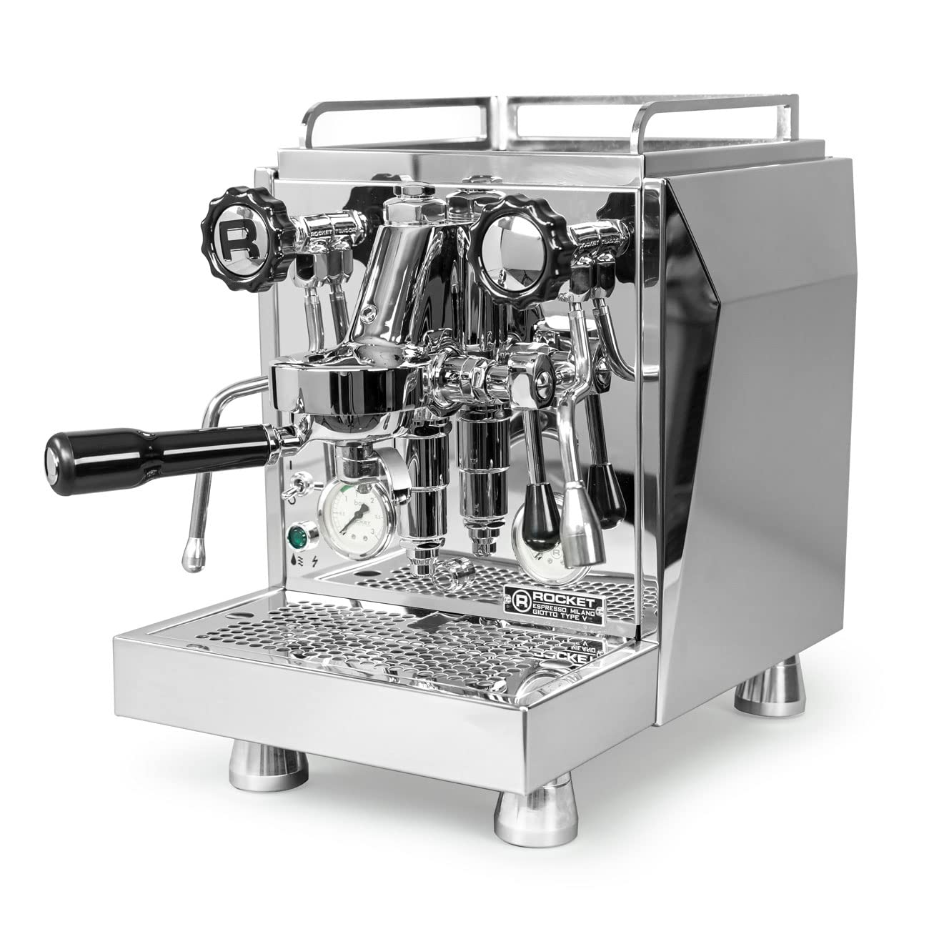 Rocket Espresso Giotto Cronometro V Professional Espresso Machine with PID Controller, Shot Timer & Heat Exchanger - Perfect for Home Baristas & Coffee Shops