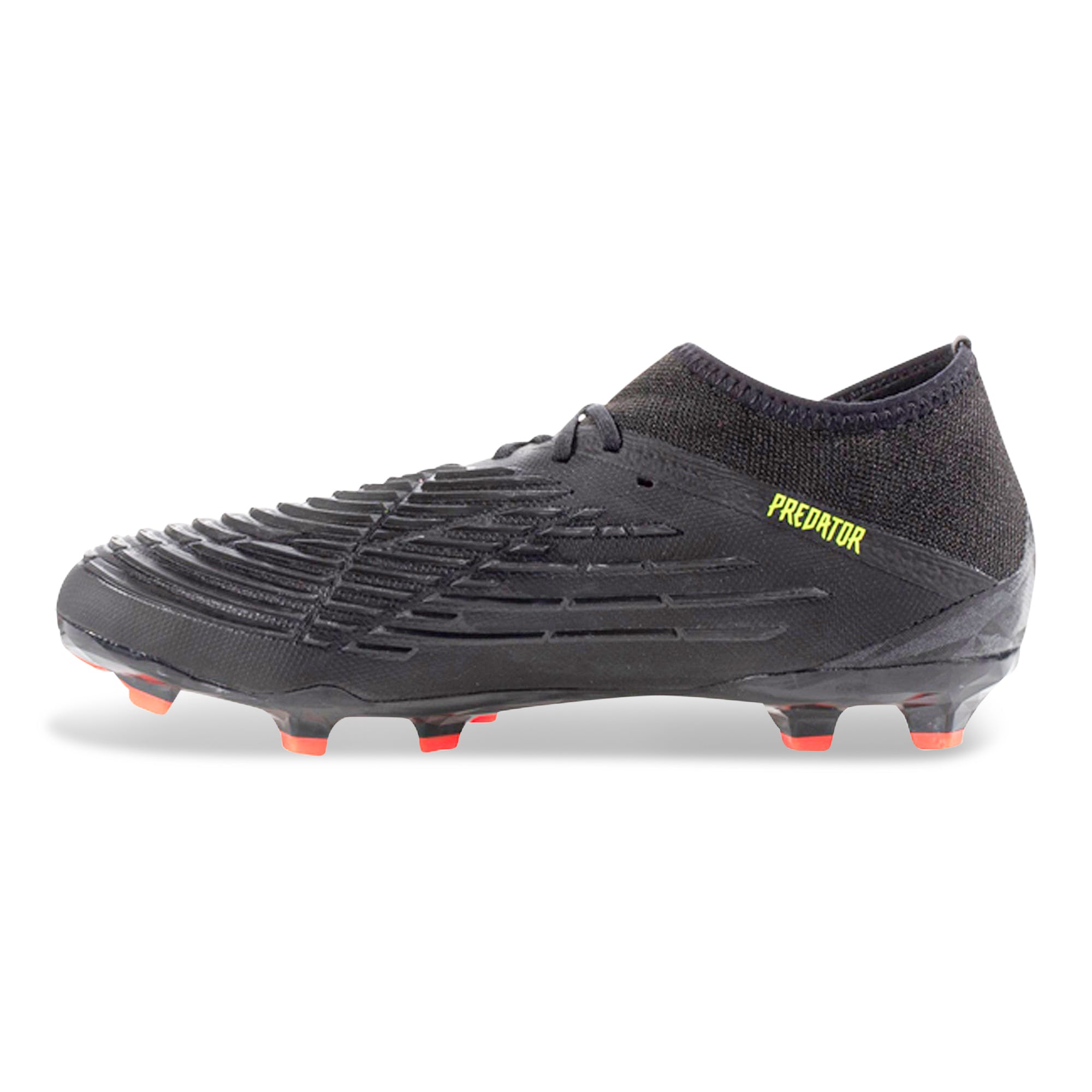 Adidas Jr. Predator Edge.1 FG Soccer Cleats for Kids - Core Black/Solar Yellow - Lightweight Football Shoes for Youth Players - Perfect for Turf Matches and Training Sessions