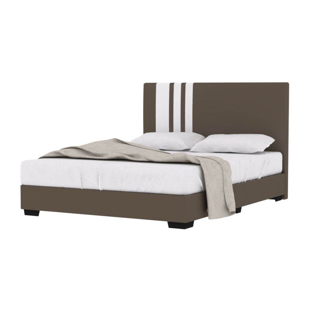 Marina Bedroom Set - Queen Size Bed Frame, Memory Foam Mattress, Dressing Table & Wardrobe | Complete Modern Bedroom Furniture for Home Decor | Perfect for Master Bedrooms, Guest Rooms & Apartments