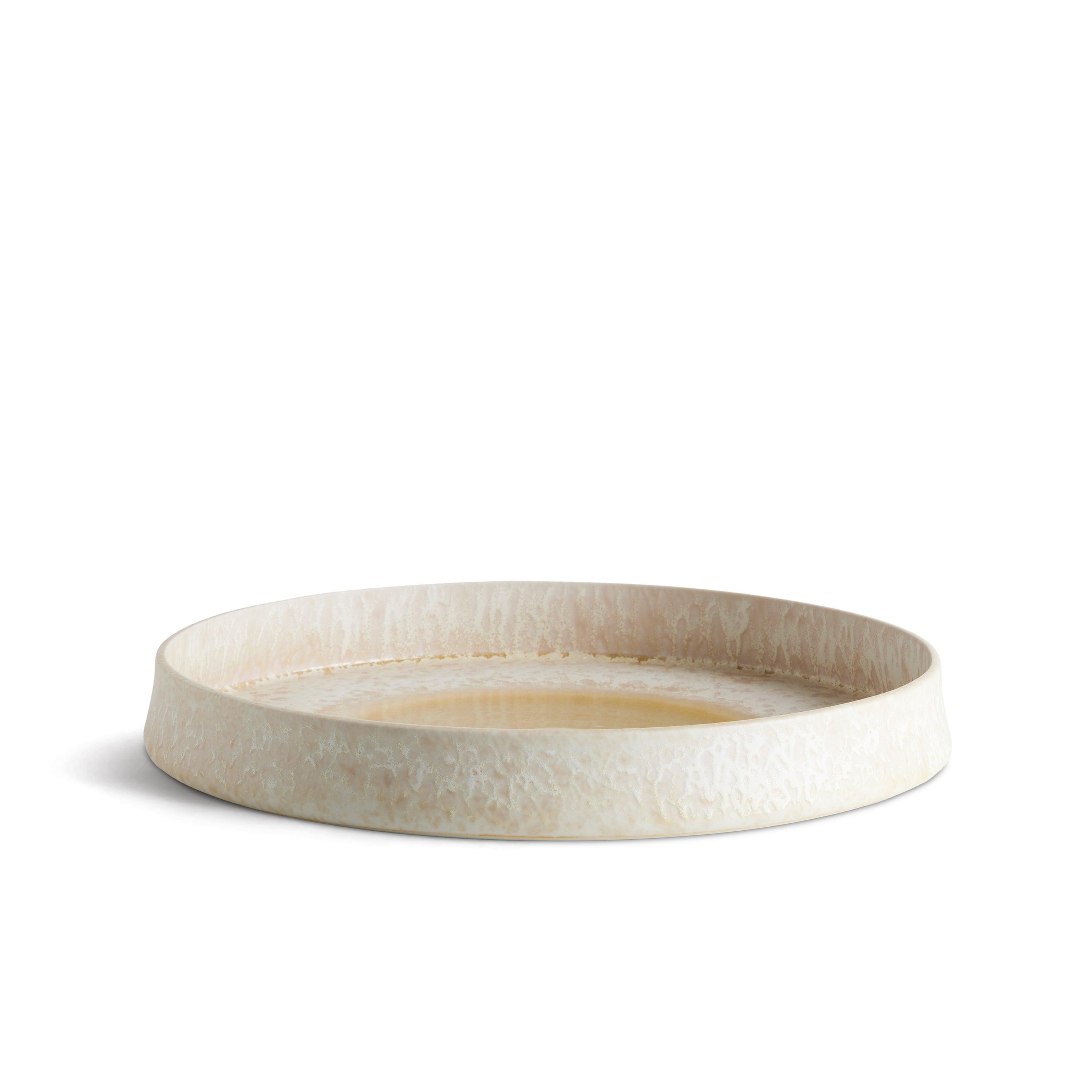 Terra Round Platter - Medium Size in Dusty Rose - Perfect for Serving Appetizers, Desserts & Charcuterie Boards