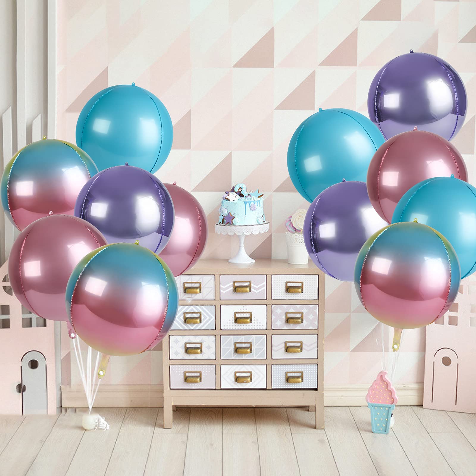 22 Inch Metallic Rose Gold Mylar Balloons - Pack of 6 | Rose Gold Foil Balloons for Garland, Arch Kit & Party Decorations | Perfect for Birthdays, Weddings, Baby Showers & Anniversary Celebrations