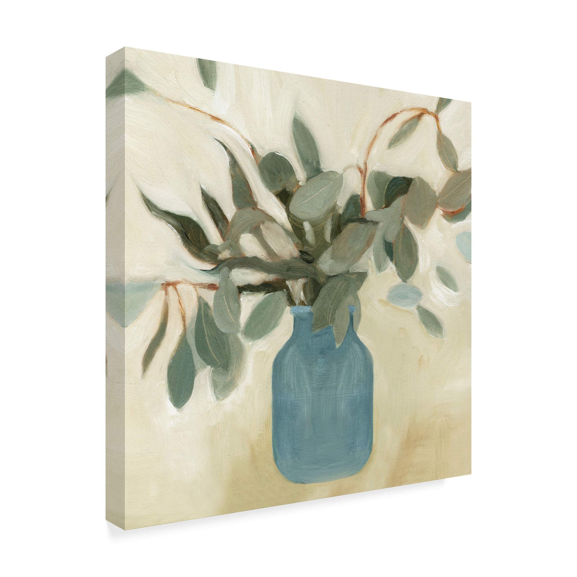 Emma Scarvey Neutral Arrangement II 24x24 Canvas Wall Art - Modern Abstract Painting for Living Room, Bedroom & Office Decor