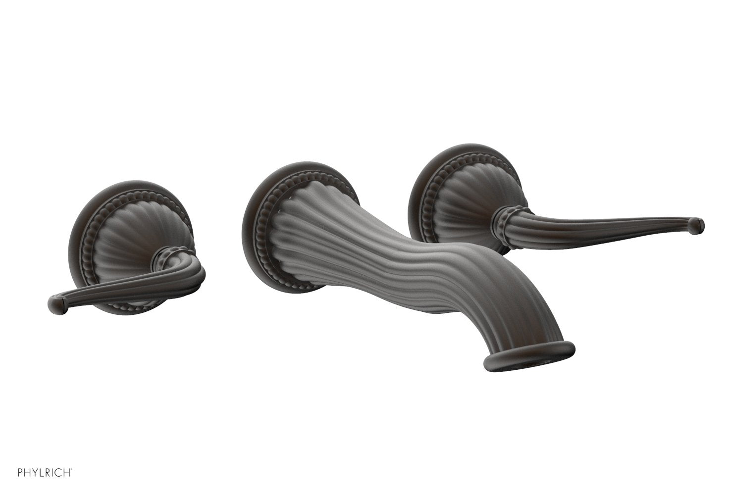 GEORGIAN & BARCELONA Wall Lavatory Set Lever Handles WL141 - Bathroom Sink Faucet for Modern & Traditional Decor - Perfect for Home, Hotel, and Commercial Use