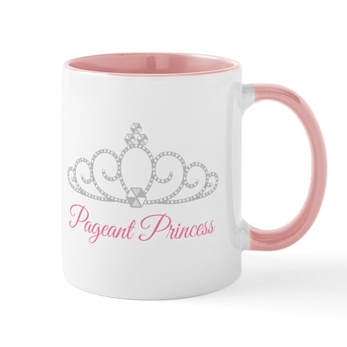 White/Pink Inside - Pageant Princess Mugs
