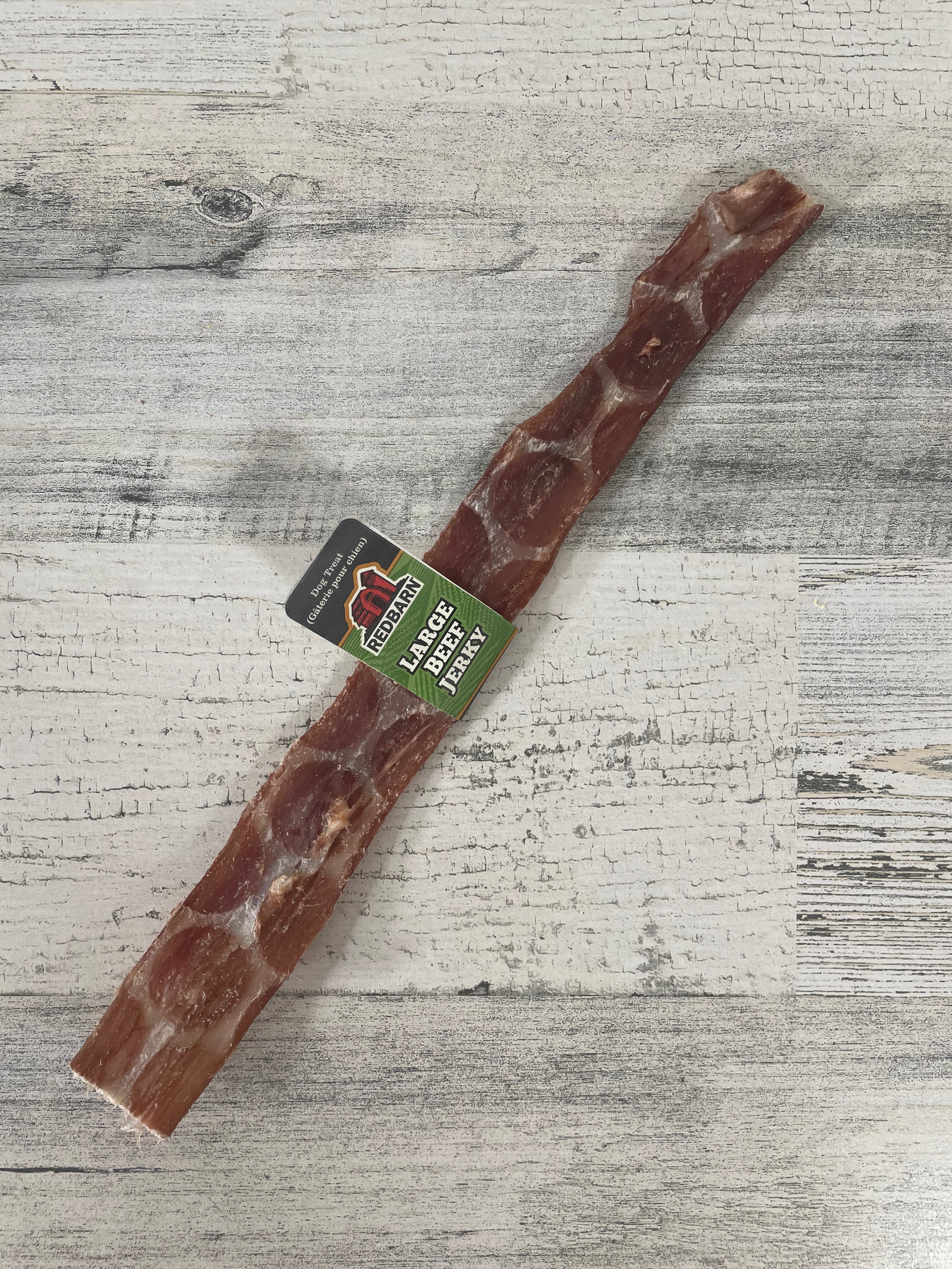 Redbarn Large Beef Jerky - Premium High-Protein Dog Treats for Training & Chewing | All-Natural Grain-Free Snack for Large Breed Dogs | Perfect for Outdoor Adventures & Reward-Based Training