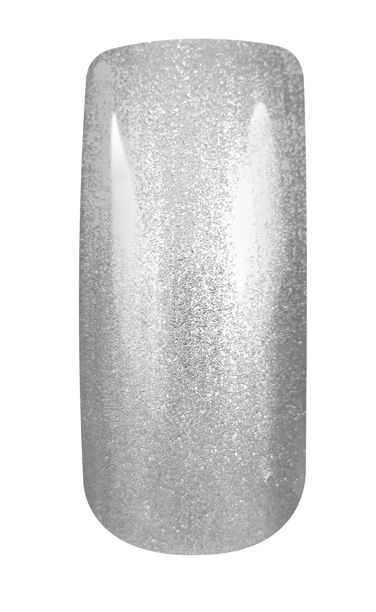 Mia Secret Gelux Soak-Off UV LED Gel Nail Polish - Silver Moon Shimmer - Long Lasting Gel Nail Polish for UV/Lamp Cured Manicures - Perfect for Salon, Home Nail Art & Special Occasions