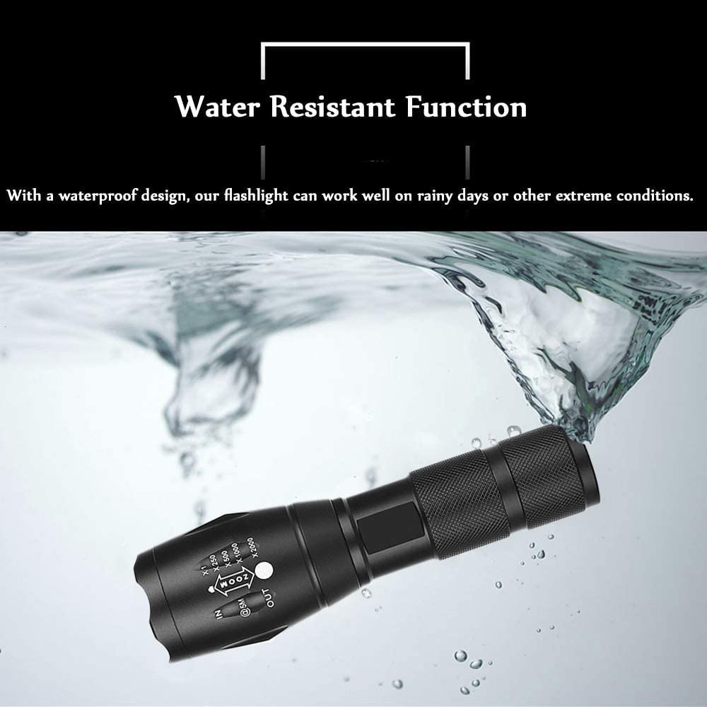 BESTSUN 350 Yards Green LED Tactical Hunting Flashlight - Zoomable Predator Light for Coyote & Varmint Hunting with Pressure Switch, Rail & Scope Mounts, Batteries & Charger - Perfect for Night Hunting, Camping & Outdoor Adventures