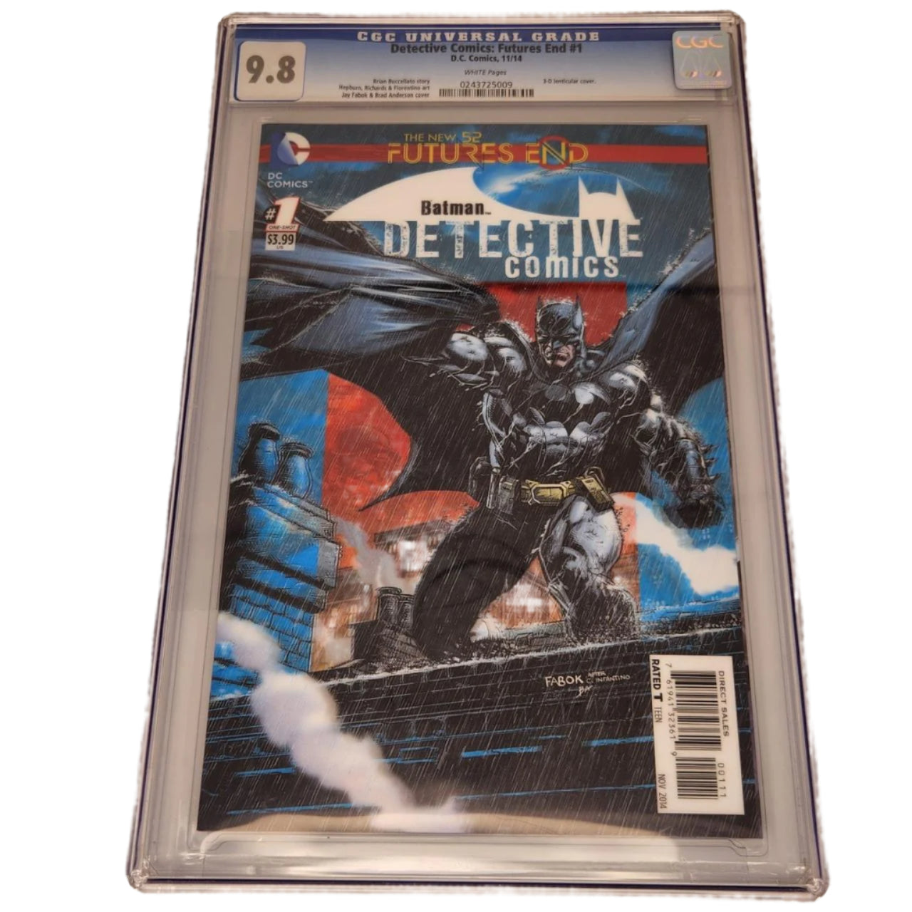 Batman Detective Comics #1 Futures End CGC 9.8 Graded 3D Comic Book - Rare Collectible for DC Fans & Comic Book Investors