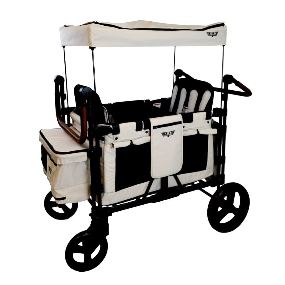 Keenz XC+2.0 Stroller Wagon for 4 Passengers - All-Terrain Baby & Kids Wagon with Canopy - Perfect for Beach, Park, and Family Outings