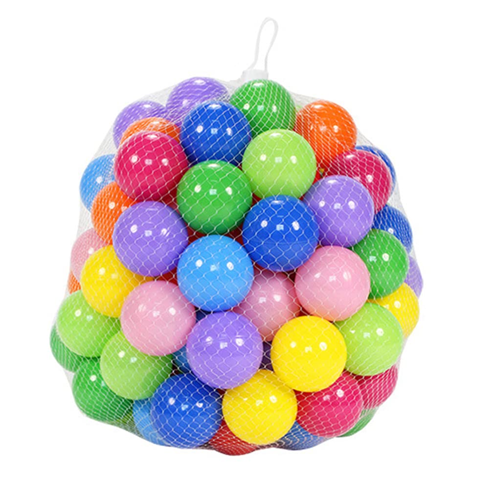Zerodeko 50-Piece Plastic Ball Pit Balls - Colorful Ocean Themed Kids Play Balls for Indoor/Outdoor Play, Bath Toys, Playground Games & Pool Fun - Safe Non-Toxic Toddler Toys for Ball Pits, Birthday Parties & Sensory Play