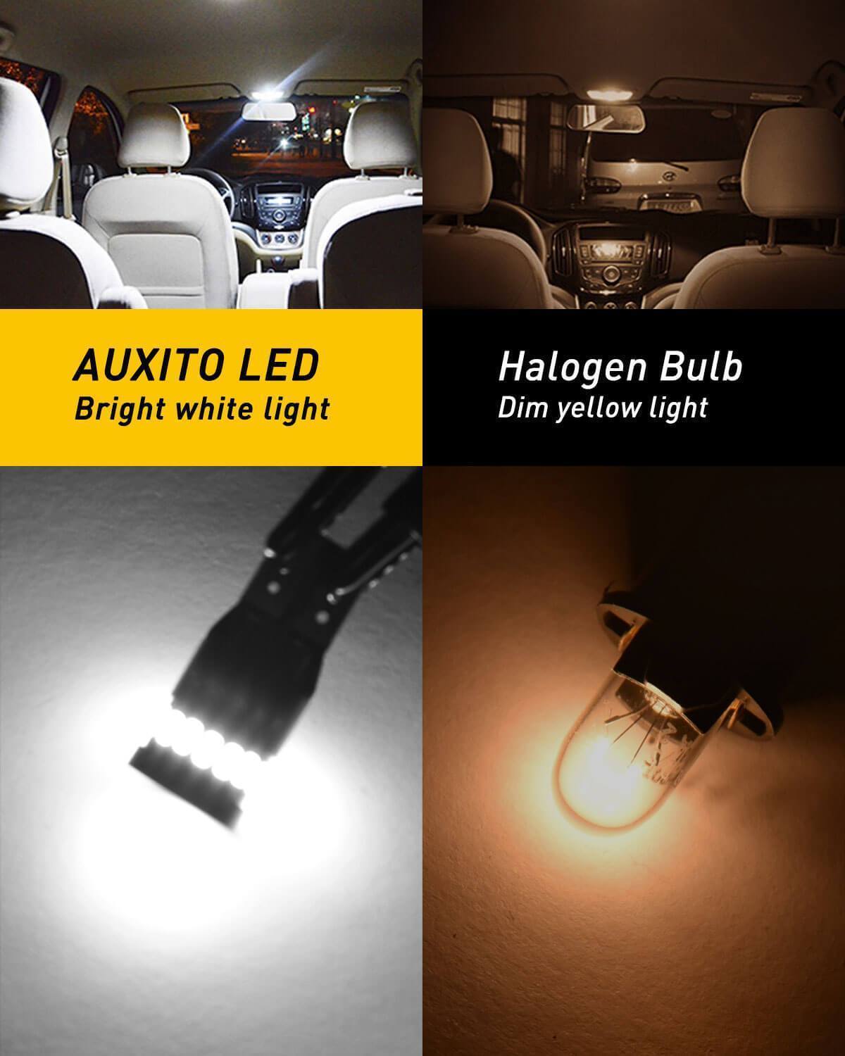 194 LED Bulb - 6000K Cool White Super Bright LED Interior Light Kit for Cars, Trucks, SUVs - Perfect for License Plate Lights, Dome Lights, and Map Lights - Upgrade Your Vehicle Interior Lighting