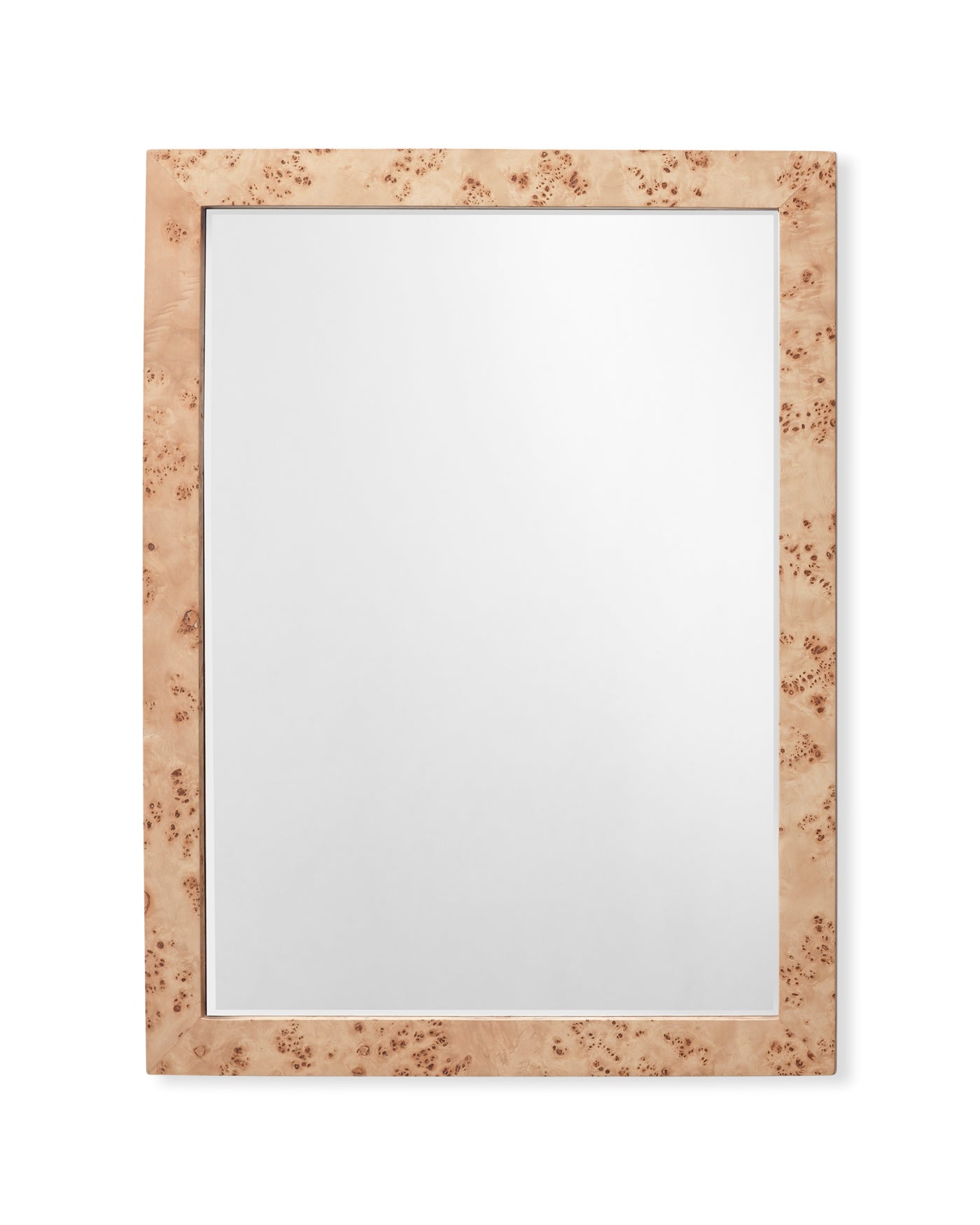 Chandler Rectangle Mirror - Natural Wood Frame, Wall Mounted Bathroom & Bedroom Decor - Perfect for Vanity, Dressing Room, and Home Styling