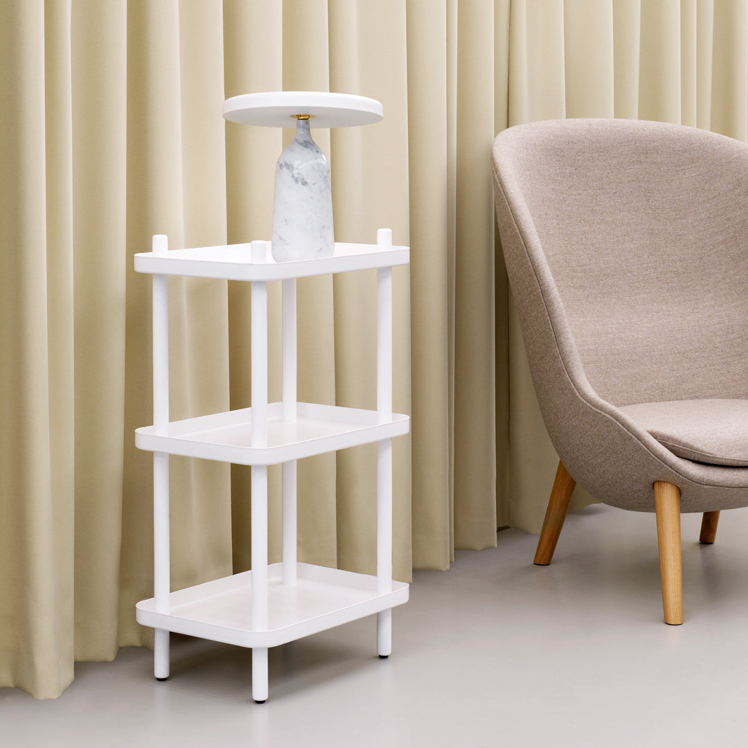 Simon Legald Block Shelf by Normann Copenhagen - Modern Wooden Wall Shelf for Living Room, Bedroom & Office Decor