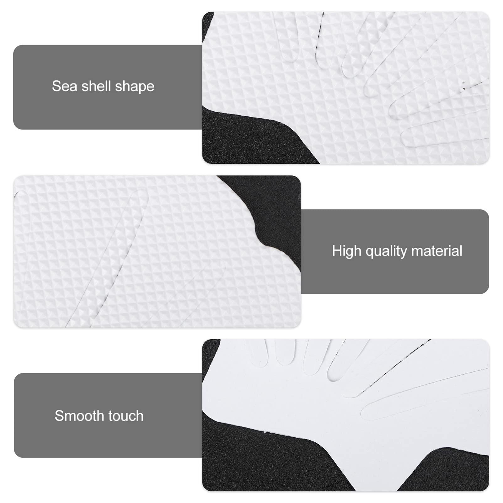 IPetBoom 12-Pack Non-Slip Bathtub Stickers | Anti-Slip Shower Treads for Bathroom Safety | Waterproof Adhesive Floor Stickers for Kids & Seniors | Perfect for Bathtubs, Showers, and Tile Floors