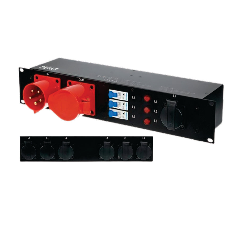 VDistro 32A 6-Outlet Surge Protector with USB Ports - High Power Capacity for Home & Office Electronics - Perfect for Computers, TVs, Gaming Consoles & Smart Devices