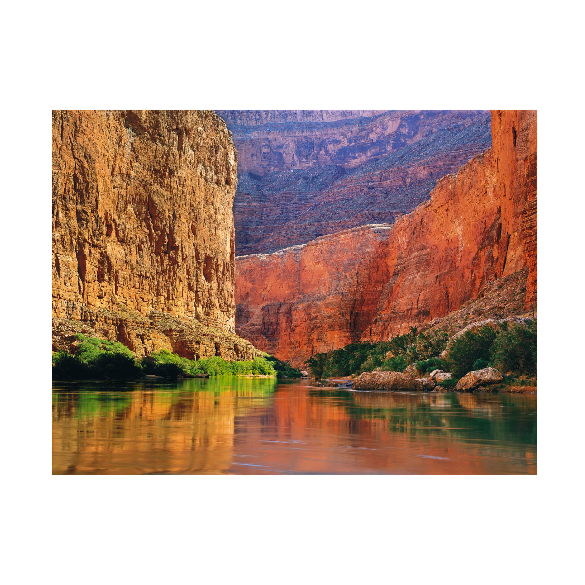 John Gavrilis 'Red Wall Gorge' Canvas Wall Art Print - Modern Landscape Painting for Living Room, Bedroom & Office Decor