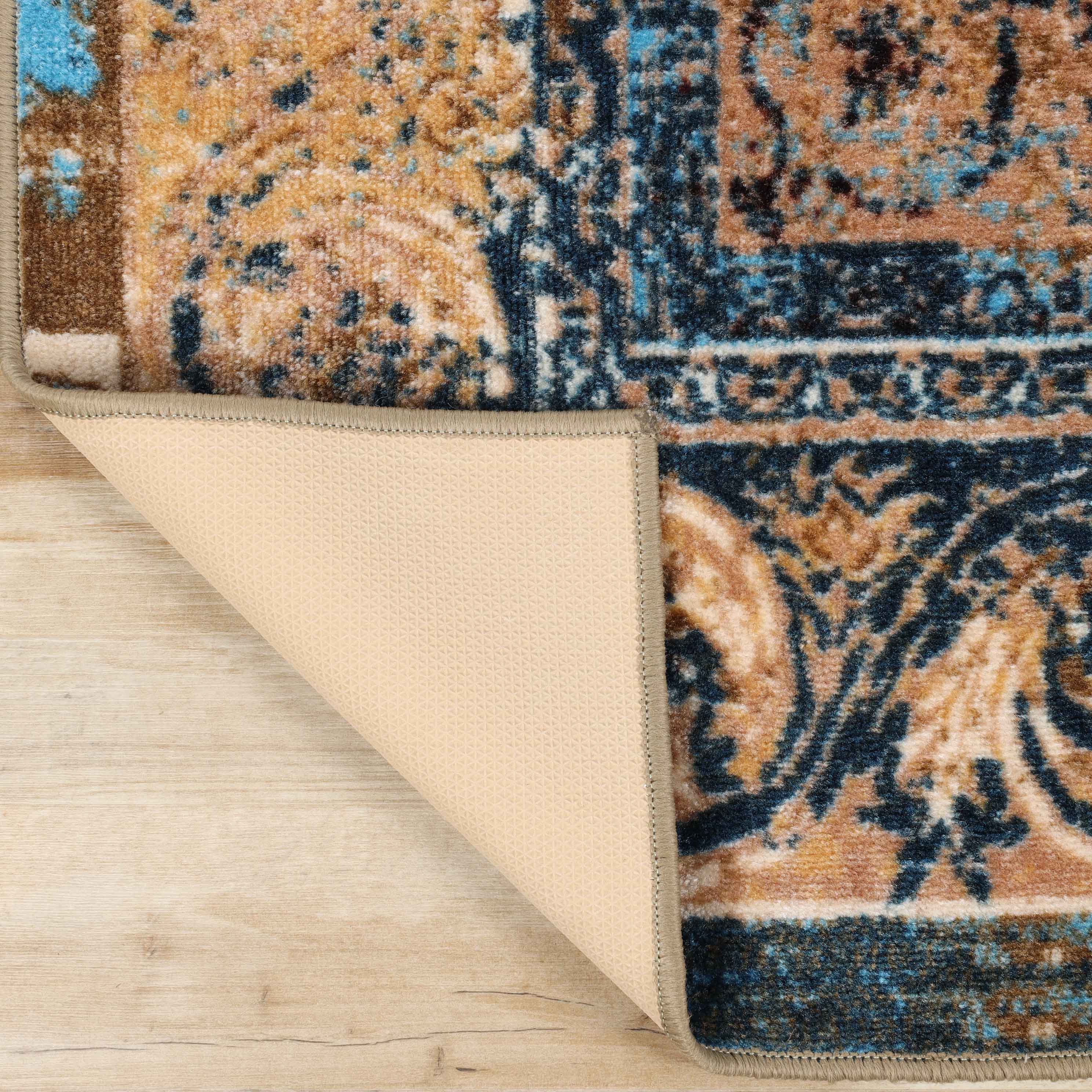 Angeles Traditional Washable Large Non-Slip Area Rug or Runner Rug - Perfect for Living Room, Bedroom, Hallway & High Traffic Areas