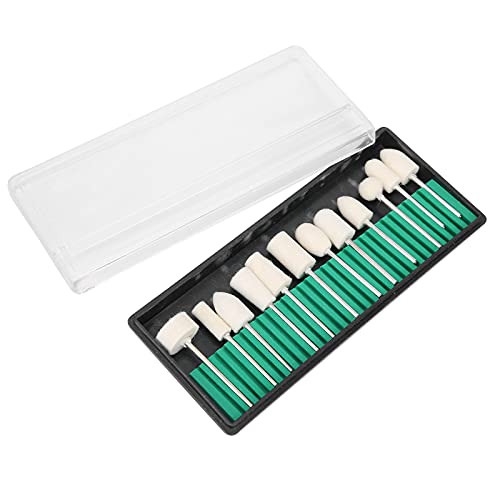 Professional Nail Drill Bit Set for Manicure & Pedicure - 10PCS Nail Polishing Heads for Salon & Home Use - Smooth & Precise Nail Filing & Buffing - Perfect for Acrylic, Gel & Natural Nails