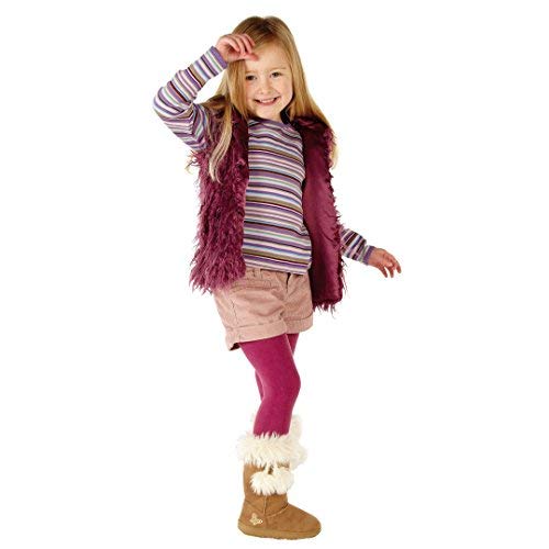 Organic Winter Baby Girls' Tights - Soft & Warm 1-Pair Leggings for Toddlers - Perfect for Cold Weather, Playdates & Holiday Outfits