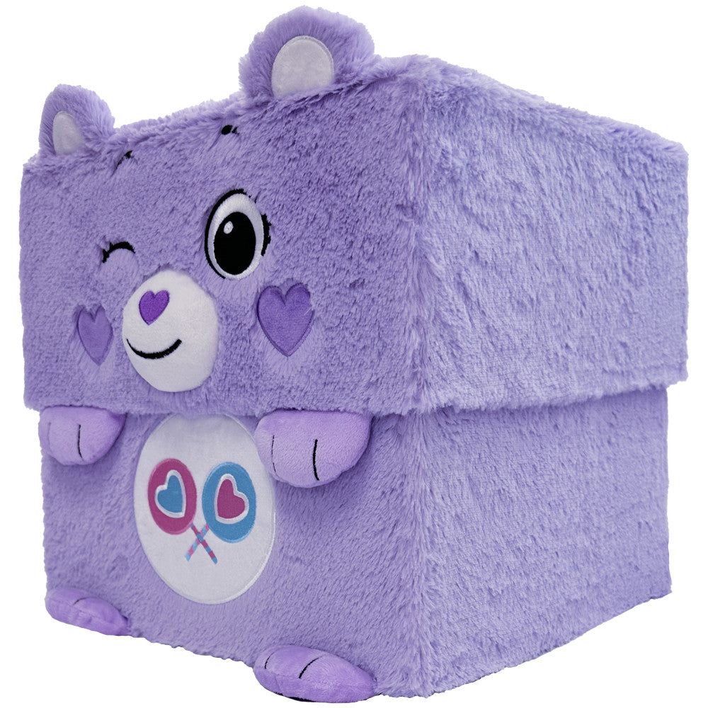 Care Bears Share Bear 12-Inch Purple Themed Storage Bin for Kids' Room Organization & Toy Storage - Perfect for Bedroom, Playroom, and Nursery Decor