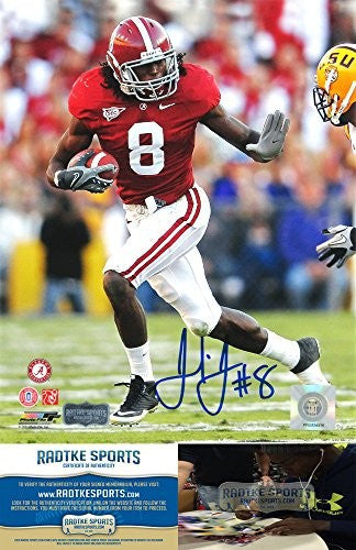 Julio Jones Autographed Alabama Crimson Tide 8x10 NCAA Football Photo - Signed Memorabilia for Sports Collectors & Fans - Perfect for Man Cave, Game Room, or Gift