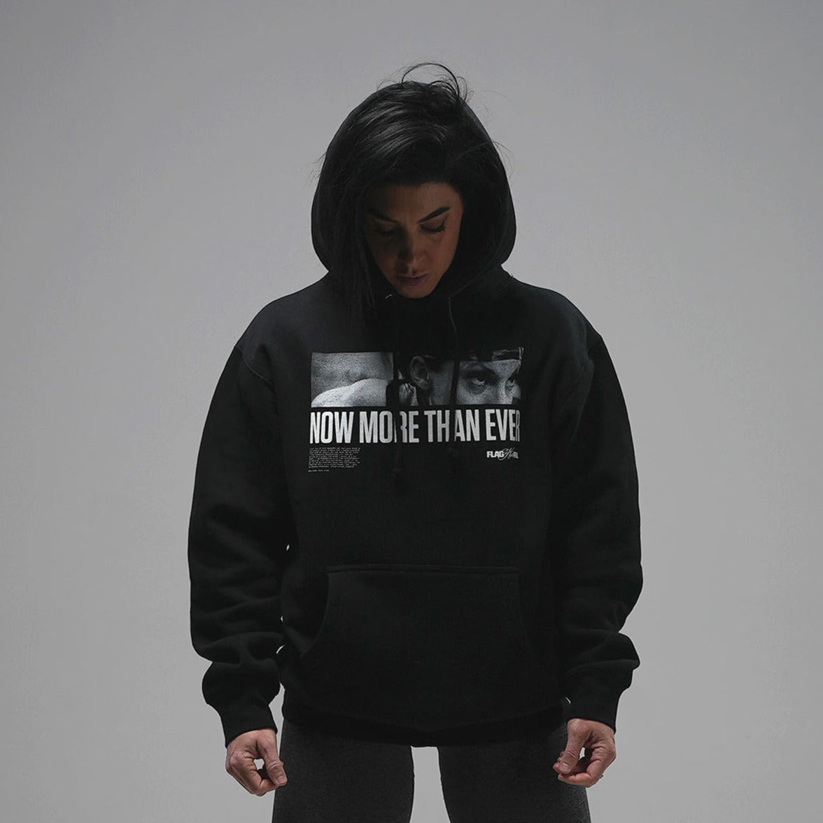 NOW MORE THAN EVER HOODIE - Black Unisex Pullover Sweatshirt for Men & Women | Casual Streetwear, Loungewear, and Gym Outfit