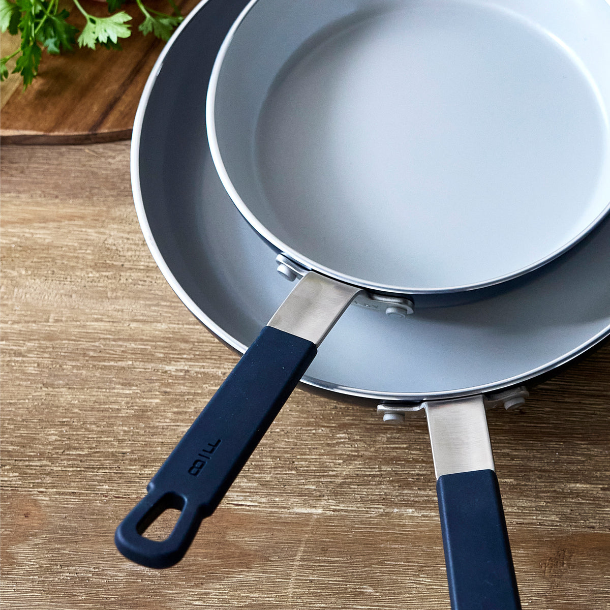 Bobby Flay by GreenPan Professional Ceramic Nonstick 13-Piece Cookware Set - Oxford Blue | Durable & Eco-Friendly Non-Stick Pots & Pans for Home Cooking, Baking & Entertaining