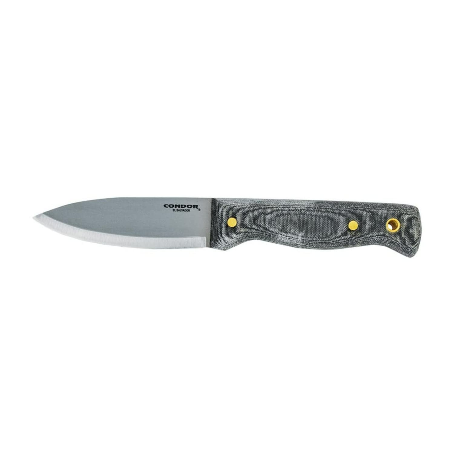 Condor Tool & Knife Bushlore Camp Knife - 4.3 Inch High Carbon Steel Blade with Hardwood Handle & Leather Sheath - Outdoor Survival Knife for Camping, Hunting, Bushcraft and Wilderness Adventures