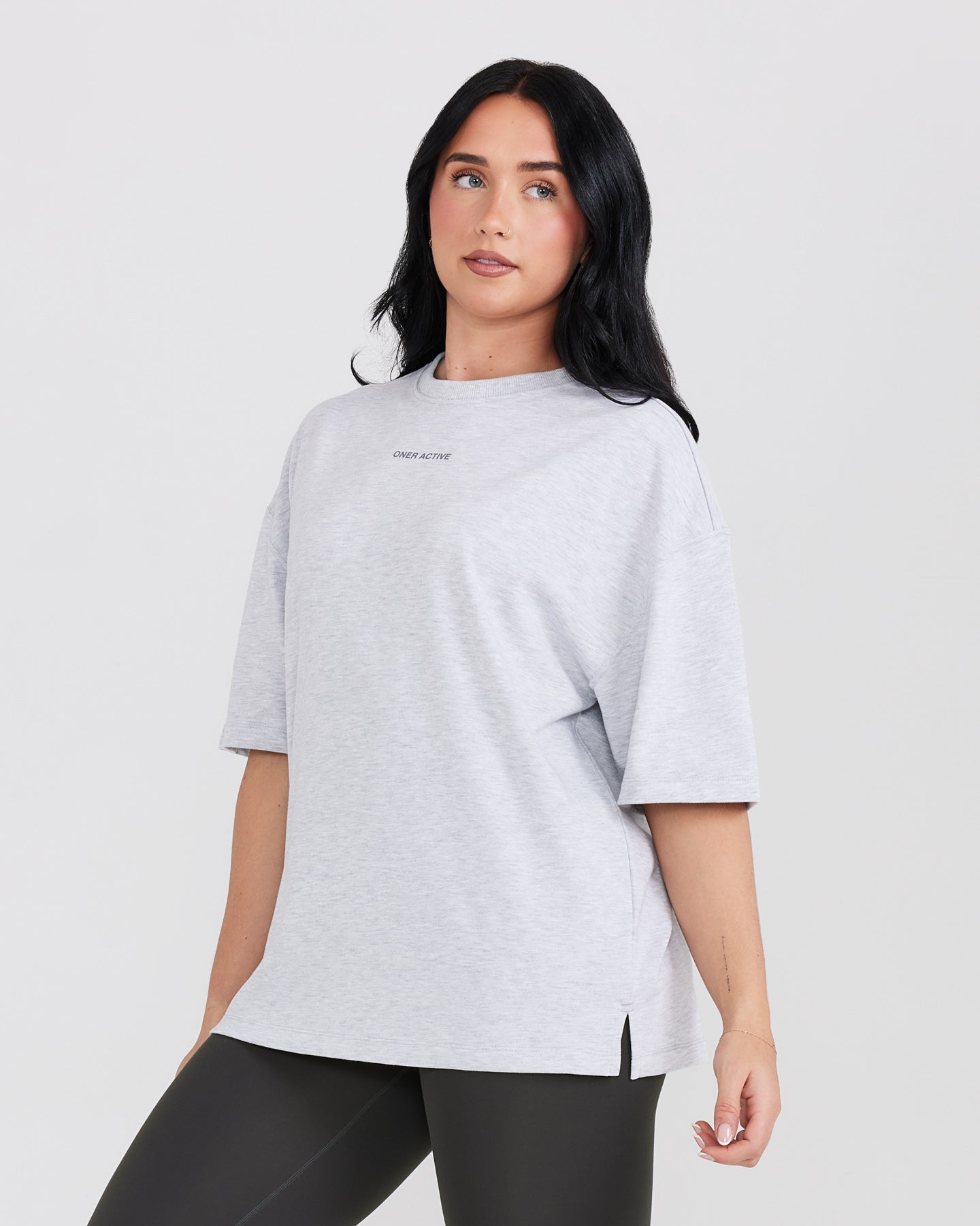 OYB Graphic Unisex T-Shirt | Light Grey Marl Cotton Tee for Men & Women | Casual Streetwear & Everyday Wear