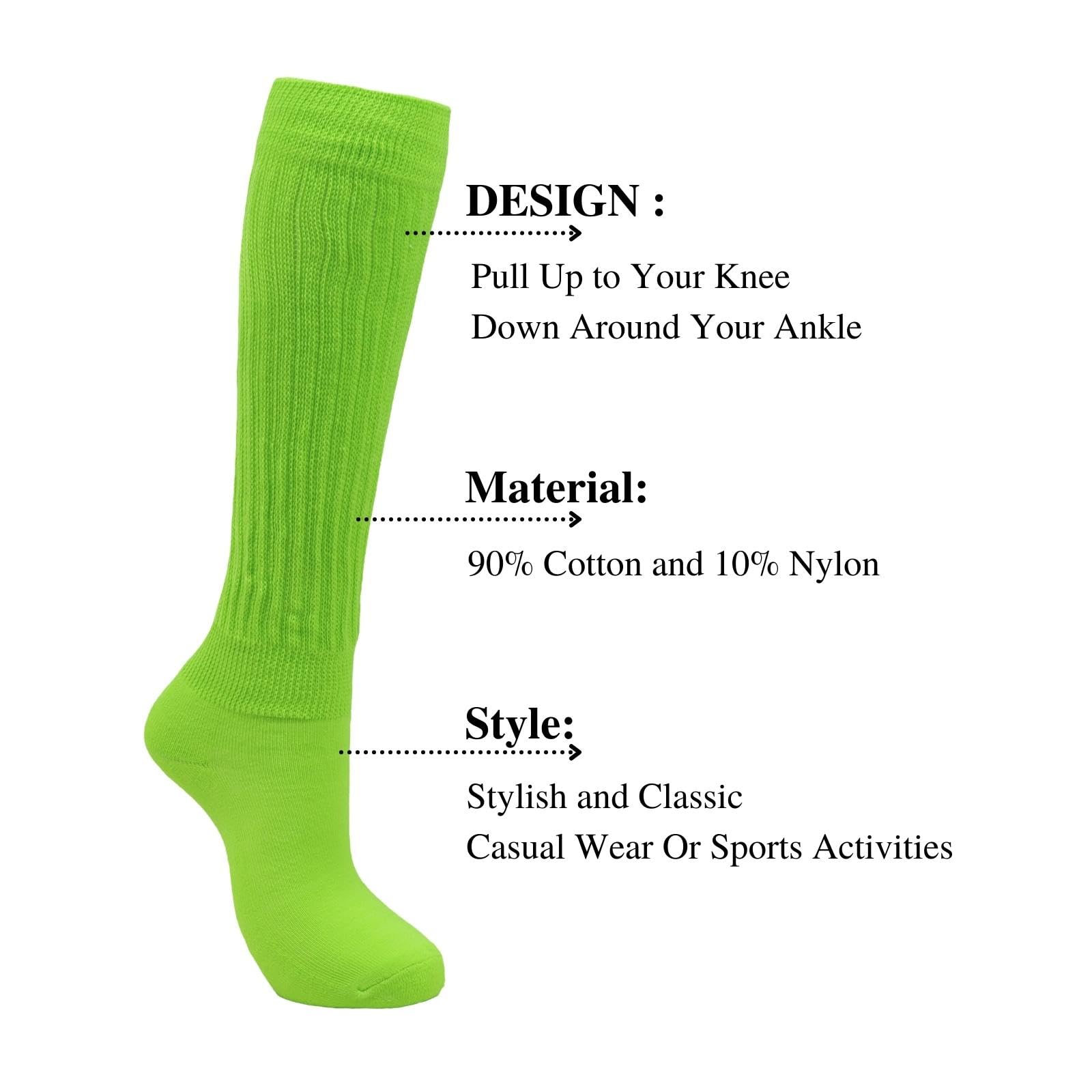 **Intgoodluckycc Women's Slouch Scrunch Socks - Long High Tube Socks for Casual Wear, Fashion, and Comfort**    *Use Cases: Perfect for lounging, workouts, or adding a stylish touch to your everyday outfits.*