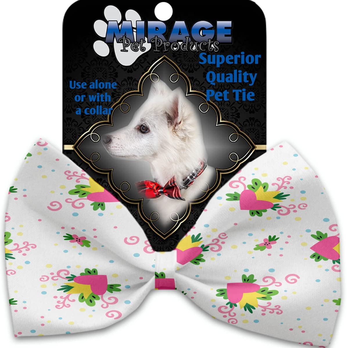 Stylish Pet Bow Tie Collar with Adjustable Velcro - Perfect for Dogs & Cats, Weddings, Parties & Photo Shoots