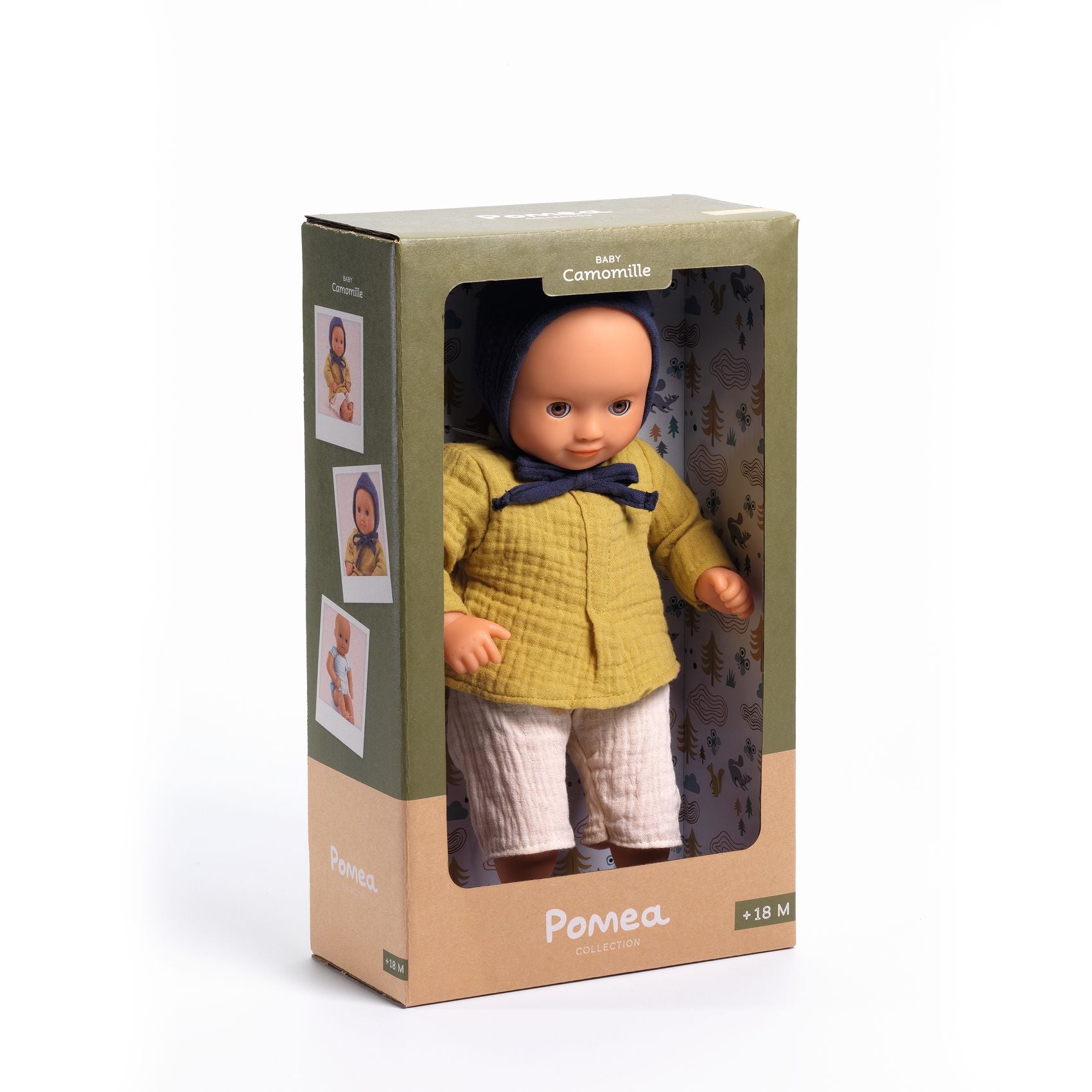 Organic Cotton Baby Camomille Soft Doll - Cute Plush Toy for Newborns & Toddlers - Perfect for Nursery Decor, Cuddling & Gift Giving
