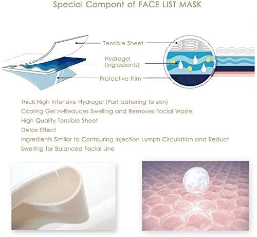 FLORISCA Double Chin Reducer Mask - V Line Lifting & Face Slimming Strap for Chin & Neck - V Shaped Contour Tightening Patch for Firming & Lifting - Perfect for Daily Skincare & Facial Contouring Routine