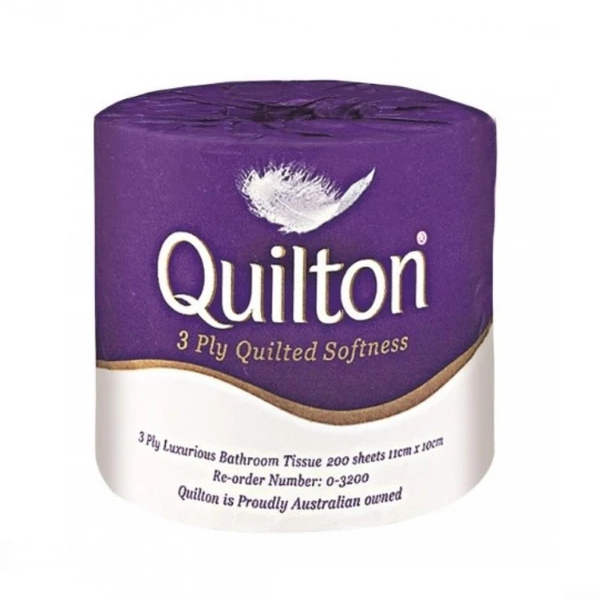 Quilton Super Premium 3-Ply Toilet Paper - 48 Rolls, Individually Wrapped, Soft & Strong Bathroom Tissue for Home, Office & Commercial Use