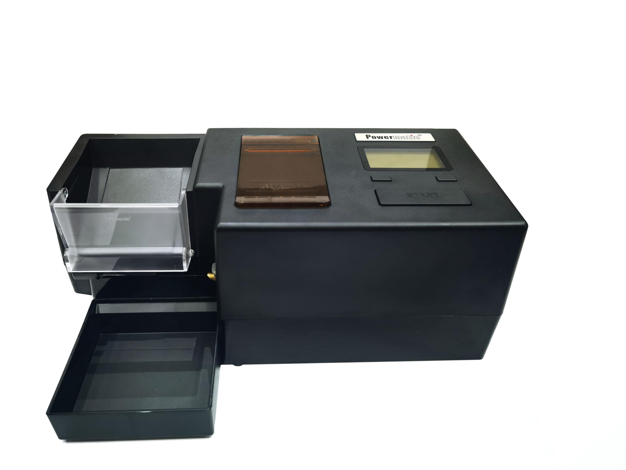 Powermatic V+ Electric Cigarette Injector Machine with Tobacco Hopper & Automatic Tube Loading - Perfect for Home Cigarette Rolling & Bulk Tobacco Packing