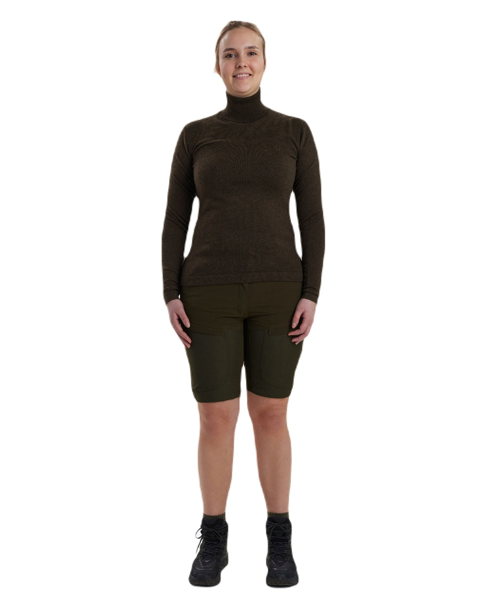 Deerhunter Lady Darlington Roll Neck Sweater - Women's Warm Winter Knit Pullover for Casual & Office Wear