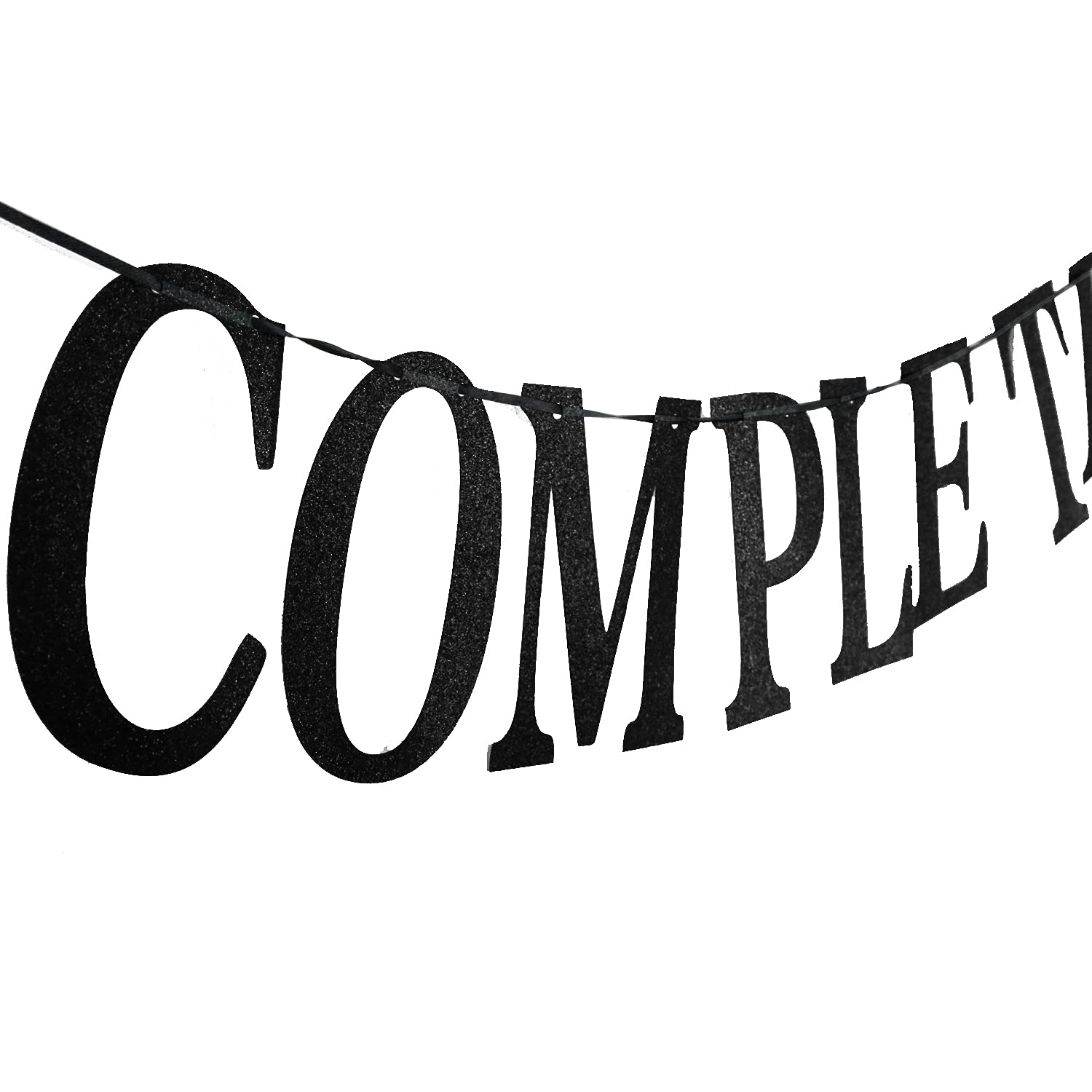 Master Level Complete Banner - Congrats Master Banner for Video Game Themed Graduation Decor | Gold Black Glitter Class of 2025 Graduation Party Supplies | Perfect for Gaming Graduation Parties, School Celebrations & Achievement Decorations