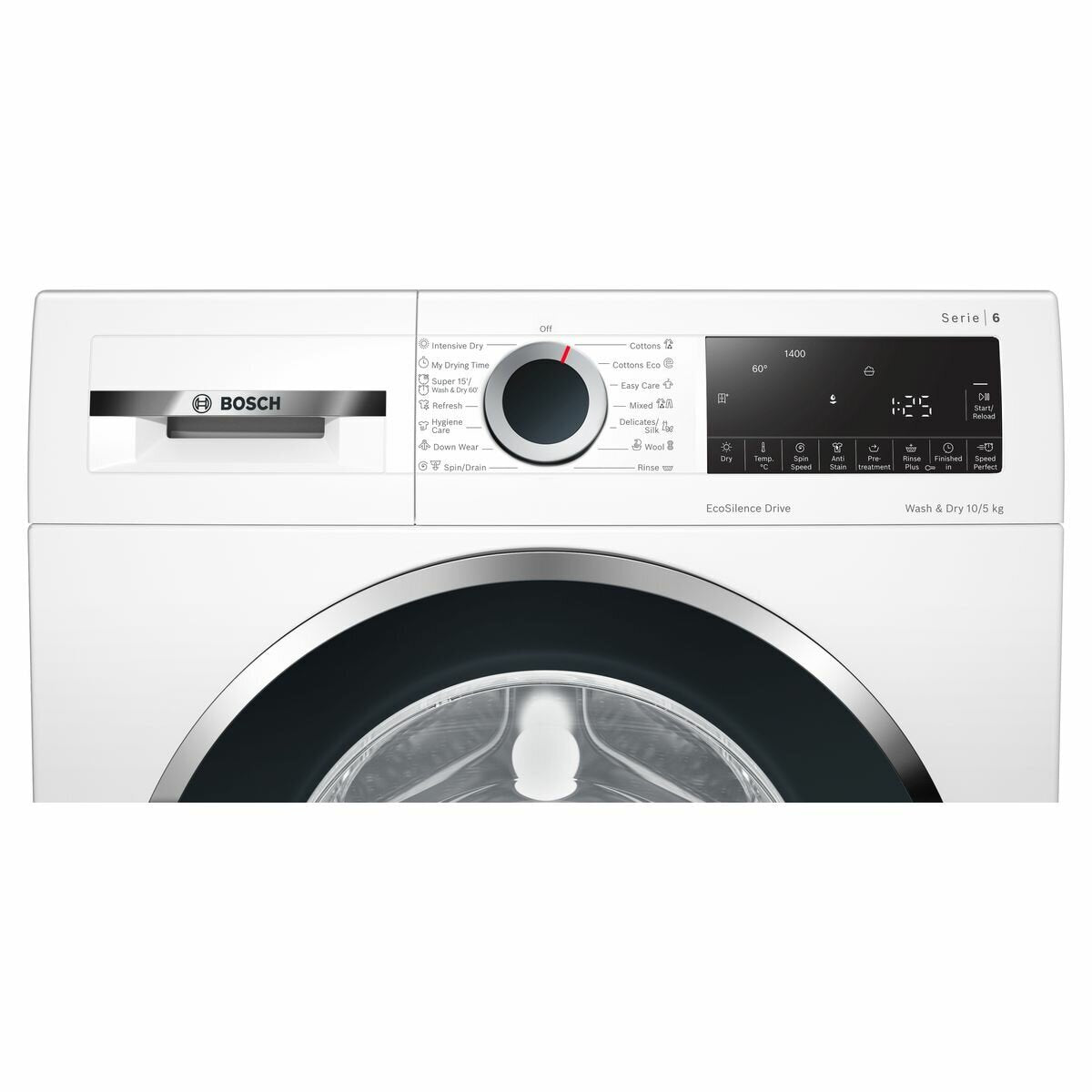 Bosch Series 6 10kg/5kg Washer Dryer Combo WNA254U1AU - Energy Efficient Front Load Laundry Machine for Apartments & Small Homes