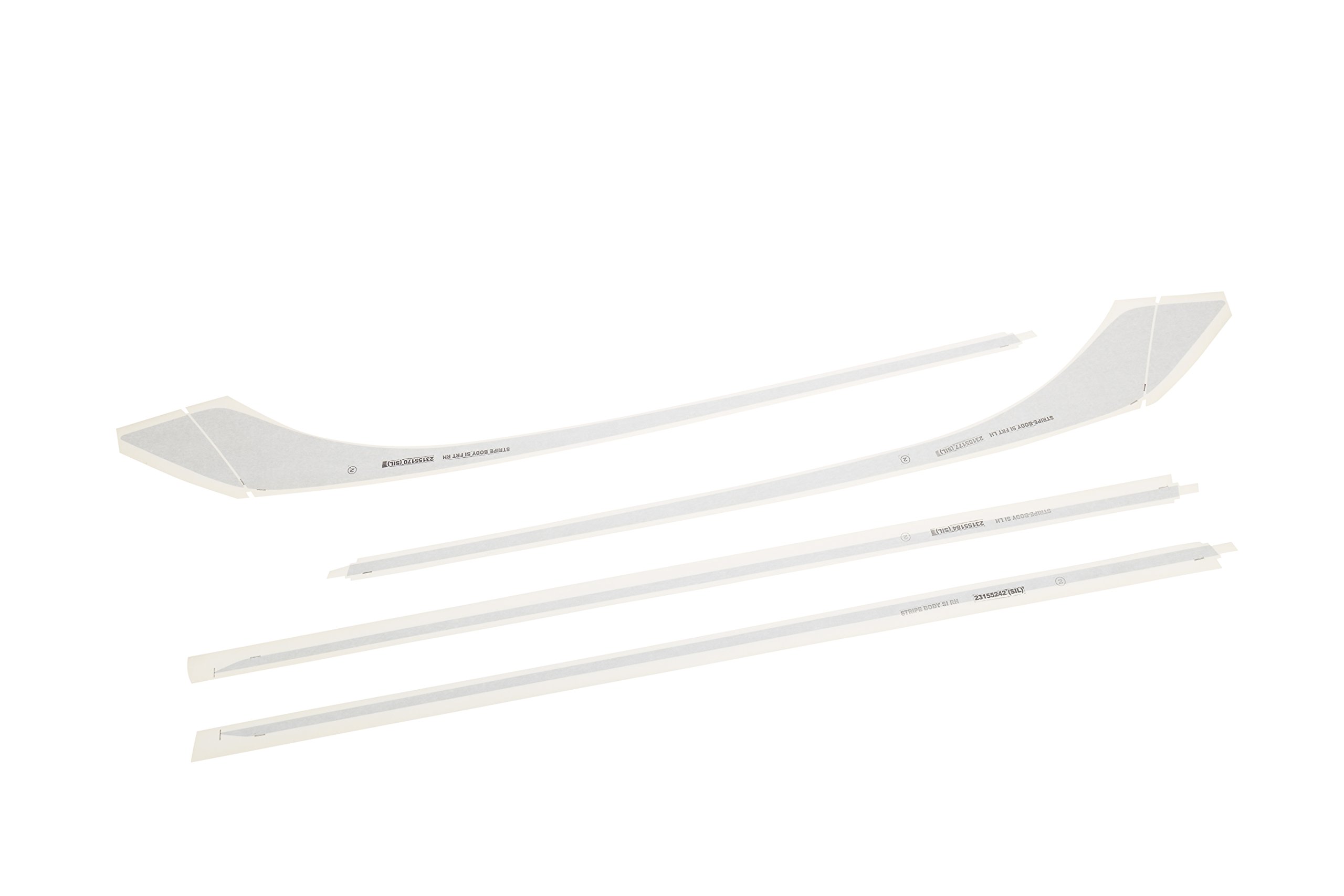 ACDelco GM Accessories 22995864 Silver Hockey Stick Stripe Decal Package - Perfect for Car Customization & Vehicle Styling