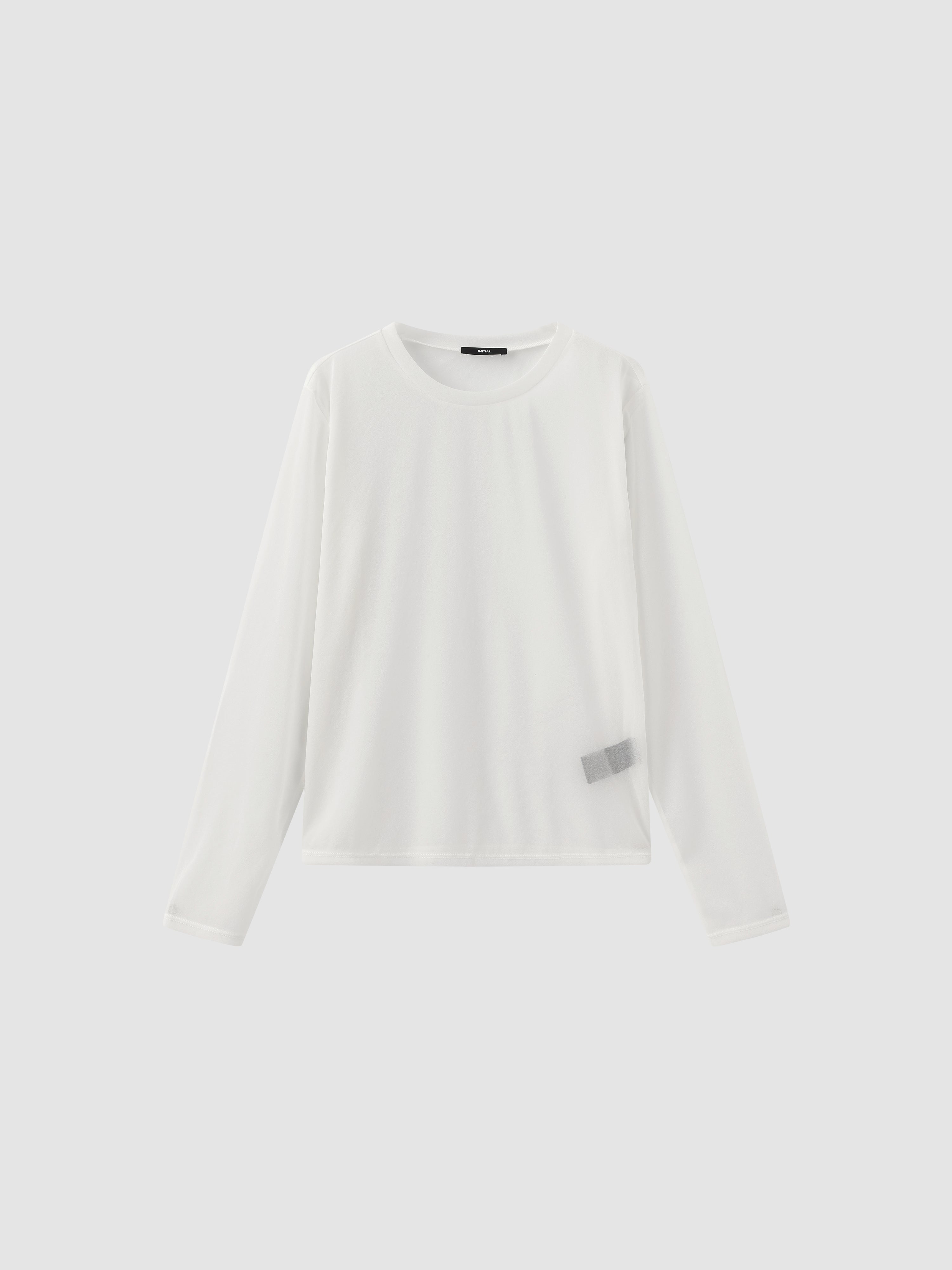 Sheer Mock Neck Tops for Women - Elegant Long Sleeve Blouse for Casual Wear, Office, Date Night & Layering