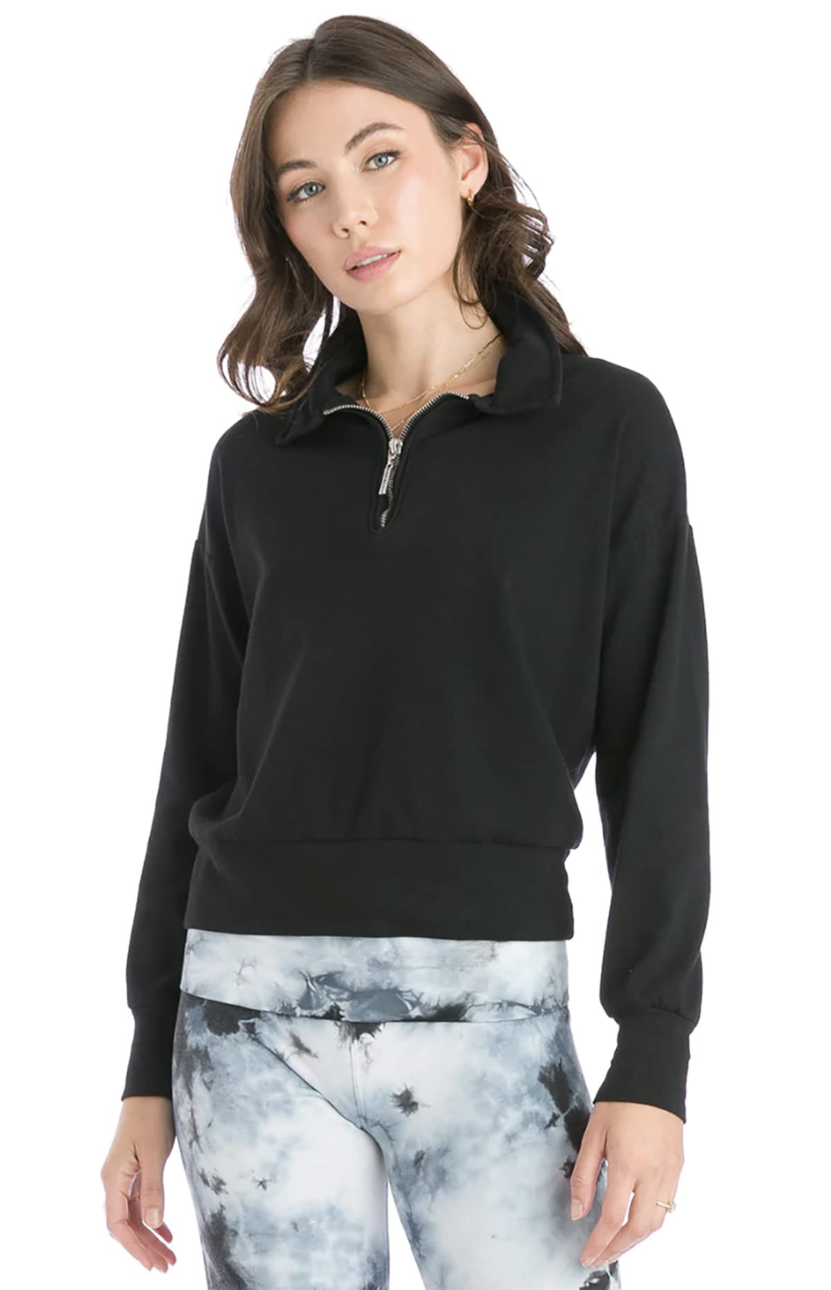 Stylish Hard Tail Preppy Half-Zip Pullover Top (Style B-173) - Perfect for Casual Wear, Work & Outdoor Activities