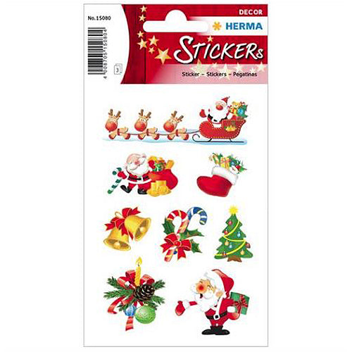 Christmas Santa Claus Stickers - 15080 Pack - Holiday Decorations, DIY Crafts, Gift Wrapping & Scrapbooking Supplies