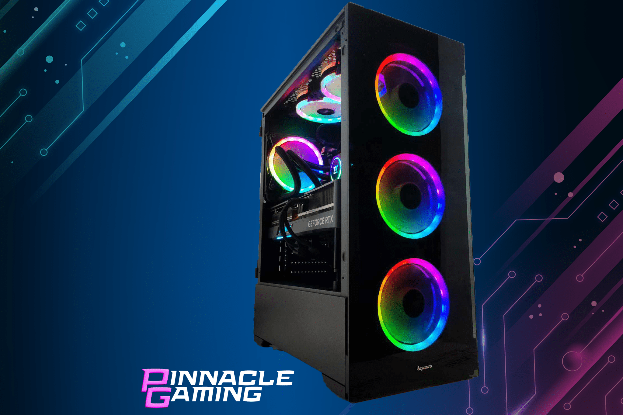Custom Gaming PC - AMD Ryzen 5 Processor, RTX 5070 Graphics, 2TB M.2 SSD, 64GB DDR5 RAM, RGB Lighting - High Performance Desktop Computer for Gaming, Streaming & Content Creation