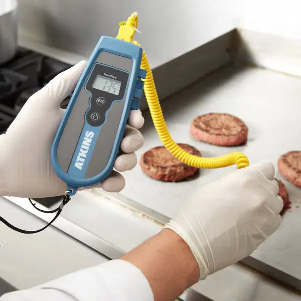 Digital Probe Thermometer for Cooking, Grilling & Baking - Instant Read Food Thermometer with Backlit LCD Display for Meat, Candy, Deep Fry & BBQ (Kitchen, Restaurant, Home Use)