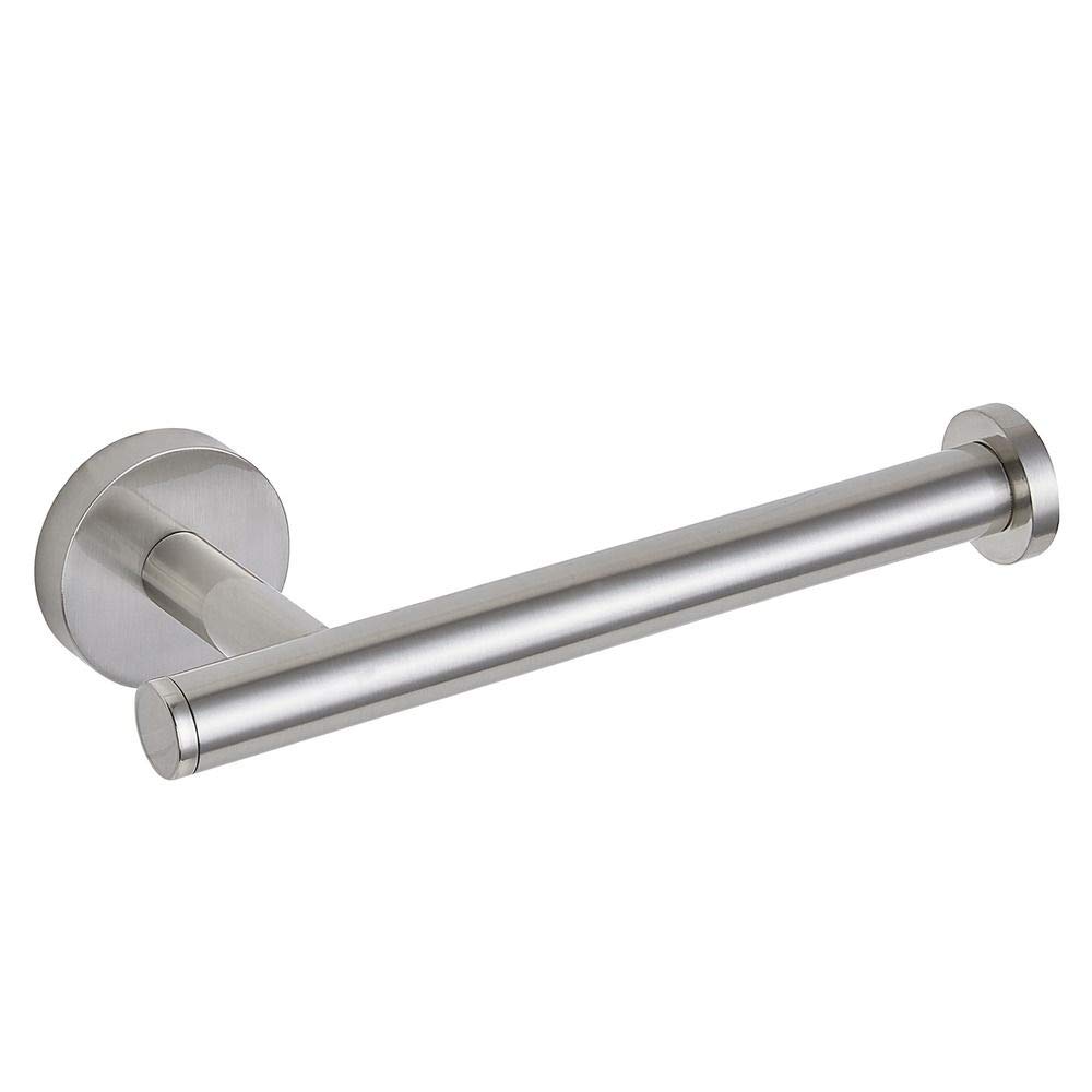 Prelude Satin Nickel 7.5-Inch Bathroom Toilet Paper Holder - Wall Mounted for Modern Home & Commercial Restrooms